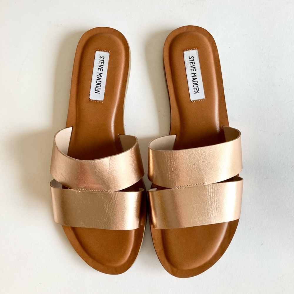 Steve Madden Rose Gold Sandals